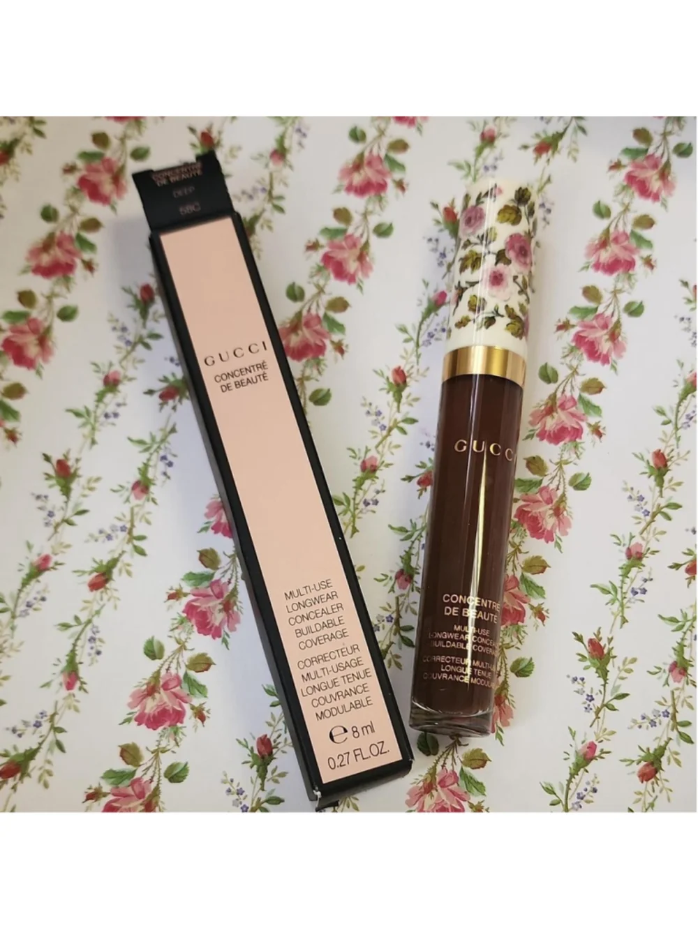 Gucci Concentre de Beaute concealer in shade 58C Deep #concealer #luxury